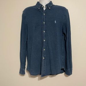 Ralph Lauren Featherweight Mesh Long Sleeve Button Down like new